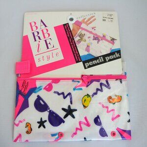 1990 Vintage Barbie Style Vinyl Pencil Pack Case #4131